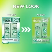 Garnier Fructis Pure Clean Smoothing, Straightening, Shampoo, Conditioner, All Hair Types, Everyday Use, 2 Count