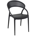 thumbnail image 1 of Siesta ISP088-BLA Chaise de Salle à Manger Coucher de Soleil Noire - Ensemble de 2, 1 of 13