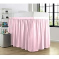thumbnail image 3 of College Dorm Bedskirt, Ruffled Dorm Bedskirt for Dorm Bed, Twin XL Size, 100% Microfiber, Bedskirt Dorm 56" Drop Extra Soft and Luxury -Pink Solid., 3 of 4