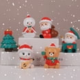 thumbnail image 4 of Gwong Decoración hogareña Dibujos animados Mini jardín adorno encantador largo servicio vida santa claus muñeco de nieve oso miniatura suministros de vacaciones Gwong 21084087, 4 of 6