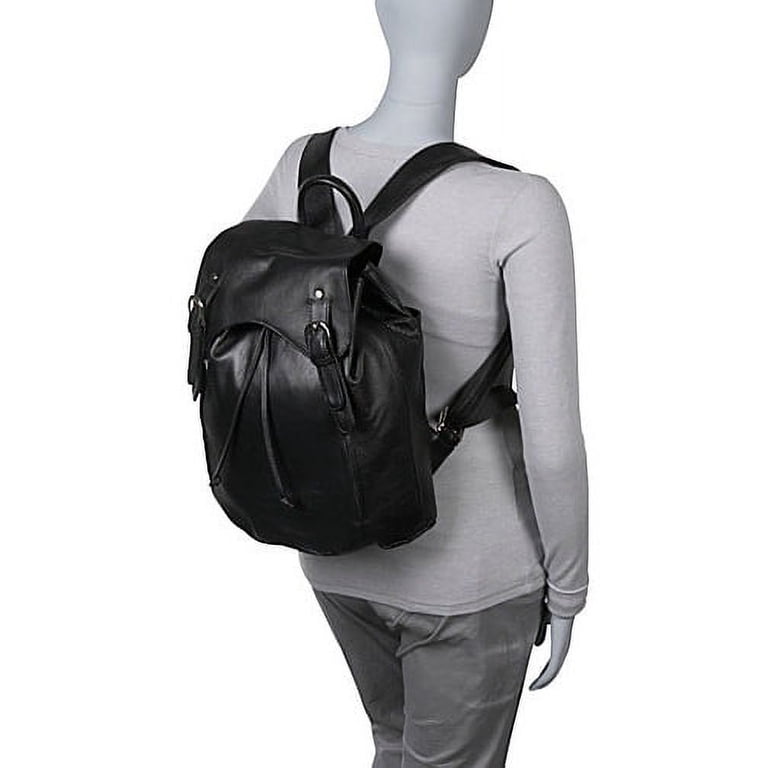 Amerileather Clementi Leather Backpack in Black Color  display picture 2