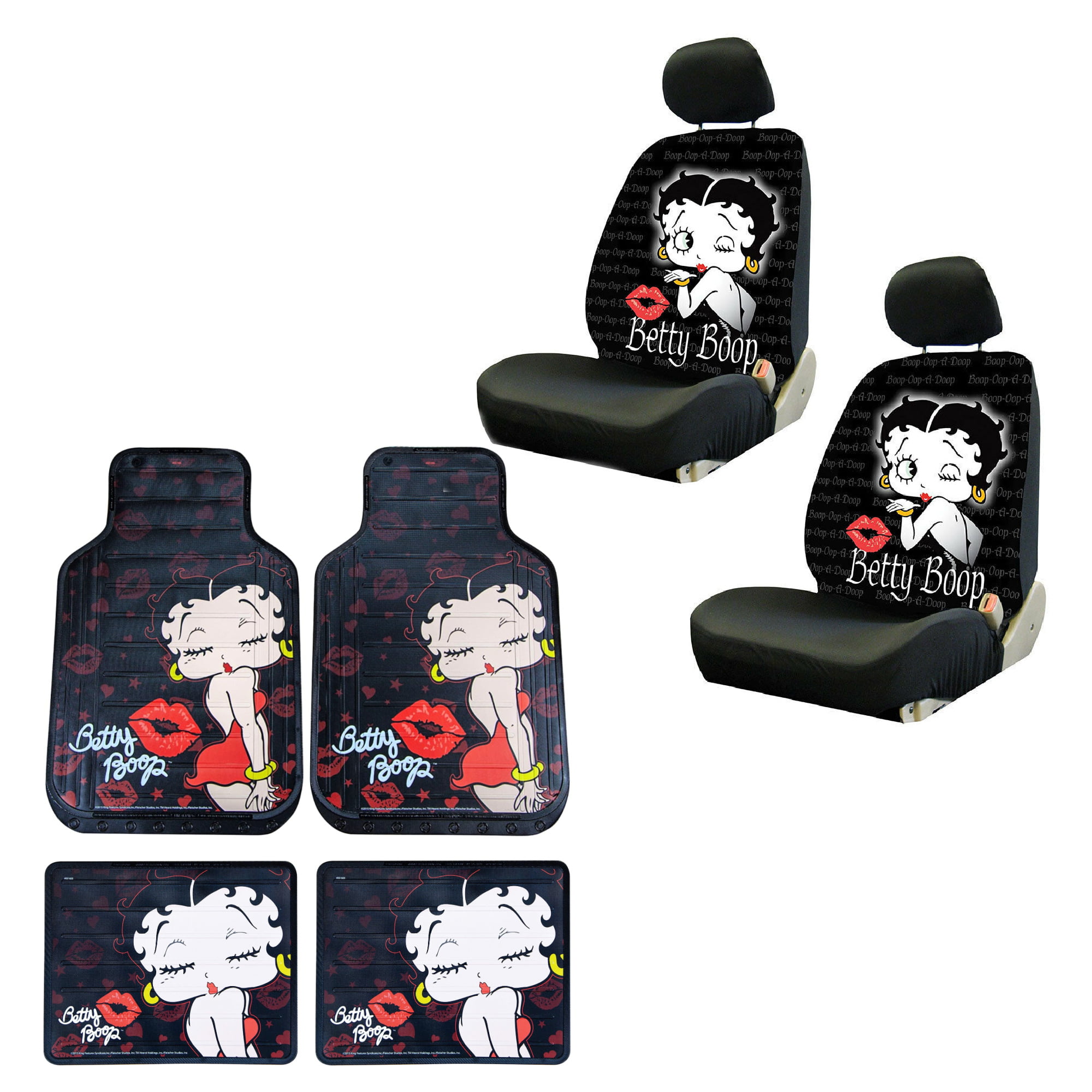 Betty Boop Cartoon Car Seat Covers Fan Gift Personalized Universal Car Seat Cover for Vehicle Customize Car Seat Cover for Woman
