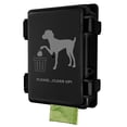 thumbnail image 1 of Dispensador de bolsas para excrementos de perro montado en la pared, impermeable, para exteriores, 1 of 6