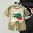 thumbnail image 2 of Toddler Boy Back To School Outfits Embroidery Short Sleeve T-shirt Shorts First of Day Kindergarten Clothes,Playwear 6-12 Months 12-24 Months 2t 3t 4t 5t 6t 7t 8t 9t Children 7-8 Years, 2 of 6