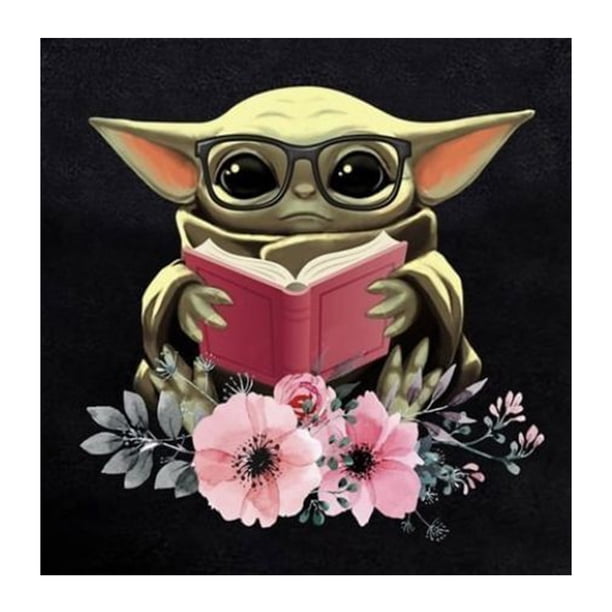 Cuadros Decorativos Kit de pintura de diamantes Yoda imagen redonda completa de diamantes de imitación Ehuebsd Nuevos Originales