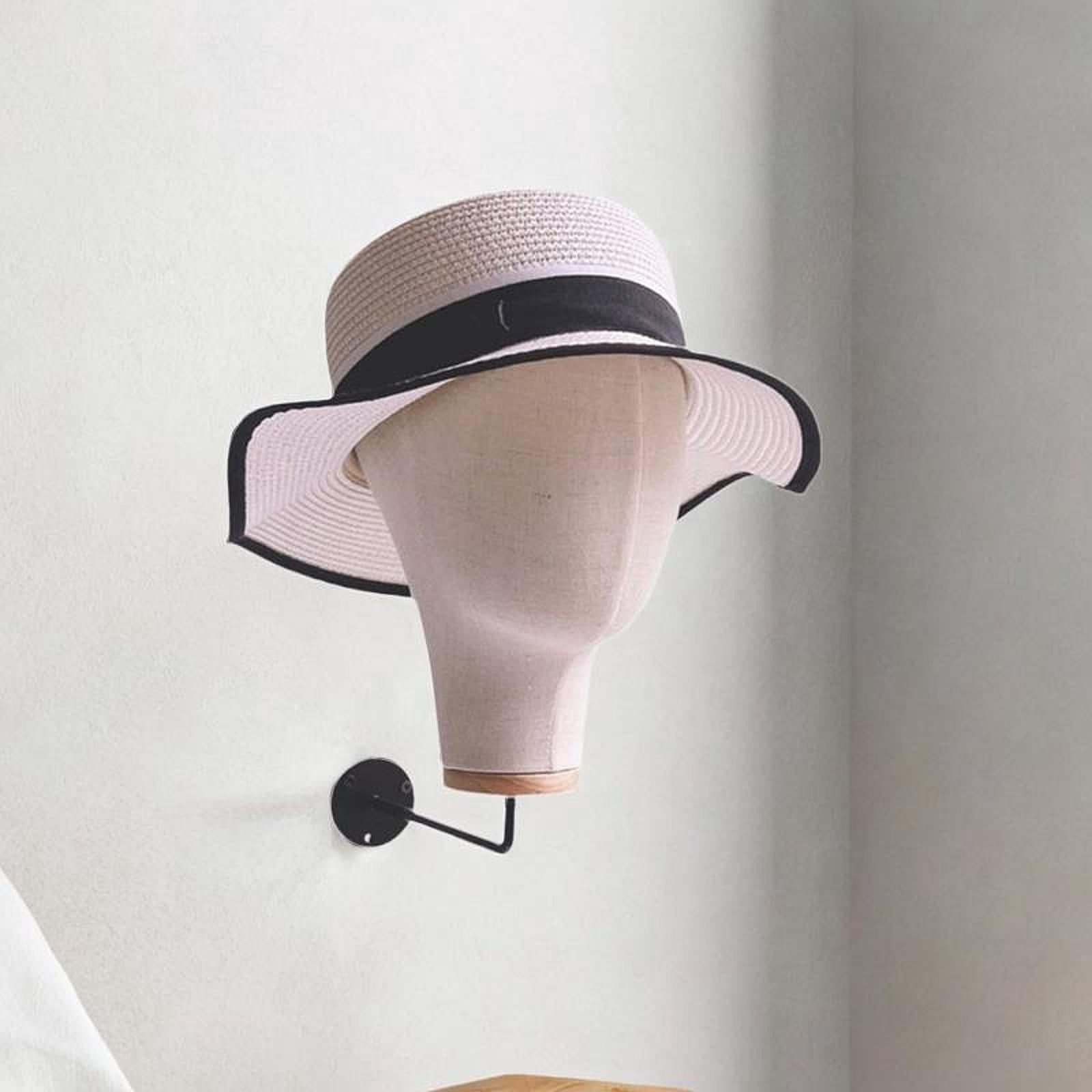EHJRE Manikin Head Head Display Display Hair Hats and Hairpieces Hat Display Head Linen Head with Hook for Hairdresser Training beige white