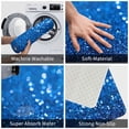 thumbnail image 6 of Front Door Mat, A Blue Glitter Indoor Mats for Bedroom Bathroom Kitchen, Floor Mat Non-Slip, Soft Carpet Floor Cover Machine Washable Entryway Mat - 20x31.5in, 6 of 6