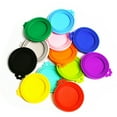 thumbnail image 6 of Gegong 12 Pieces Pet Food Can Cover, Cat Can Cover, Dog Can lid, Dog Can Cover, Silicone Safe-Material BPA-Free Supermarket Pet Food Can Lids (12 Colors), 6 of 8