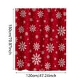 thumbnail image 2 of Mecorevxz Christmas Winter Snowflake Christmas Printed Polyester Shower Curtain Suitable for Bathroom,70x47in, 2 of 4