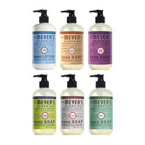 Mrs. Meyer's Liquid Hand Soap New Everyday 6 Scent Variety Pack, 1 Rainwater, 1 Oat Blossom, 1 Plumberry, 1 basil, 1 lavender, 1 Lemon Verbena , 6 CT