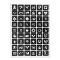 thumbnail image 3 of Spptty Semi-permanent Small Tattoo Stencil Airbrush Temporary Templates ,Tattoo Stencil, 3 of 8