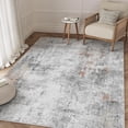 thumbnail image 3 of x Washable Area Rug for Living Room Bedroom Cream Neutral Carpet Low Pile Soft Thin Tapis Salon Abstract Modern Vacuumable Lightweight Large Throw Rug for Dining Room Kitchen, 3 of 8