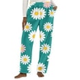 thumbnail image 2 of Hrsba Mens Fuzzy Pajama Pants,Soft Summer Home Sleep Pants Lightweight Loose Cut Homewear Pajama Bottoms for Men, 2 of 4