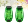 thumbnail image 3 of EeaseMX 2 luces de seguridad LED de 5 LED, multifuncionales, con clip, estroboscópicas, para correr de noche, andar en bicicleta y caminar (verde), 3 of 7