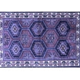 thumbnail image 1 of Ahgly Company Indoor Rectangle Persian Blue Traditional Area Rugs, 2' x 5', 1 of 4