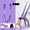 purple, variant on Yoga Stretching Strap, Aerial Yoga Strap, Adjustable Fitness Strap Band for Waist Trainer Leg Stretching, Anti-gravity Inversion Exercise Door Flexibility Tensile Trainer for Pilates Dance