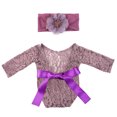 thumbnail image 2 of Baby Photography Props Assorted Infant Romper Head Wrap Photo Prop Tutu Skirt, 2 of 10