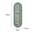 thumbnail image 5 of YAOMOBB Low Profile Laundry Mat Water Absorbent Floor Mat Laundry Room Letter Printed Non Slip Stain Resistant Bathroom Carpet, 5 of 5