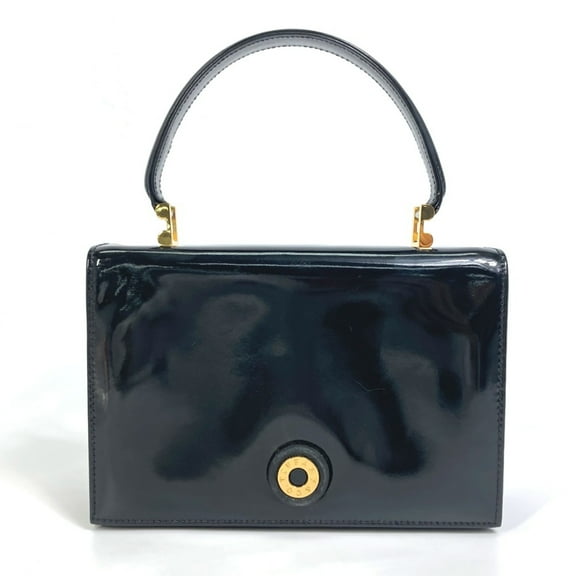 Pre-Owned TIFFANY&Co. Circle logo bag vintage Hand Bag Black (Good)
