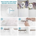 thumbnail image 4 of No Hook Shower Curtain, Purple Flowers Shower Curtains for Bathroom with See Through Top Window, Vintage Weeping Spring Floral Truck Butterfly Retro Waterproof Bath Curtain Extra Long 72"x96", 4 of 9