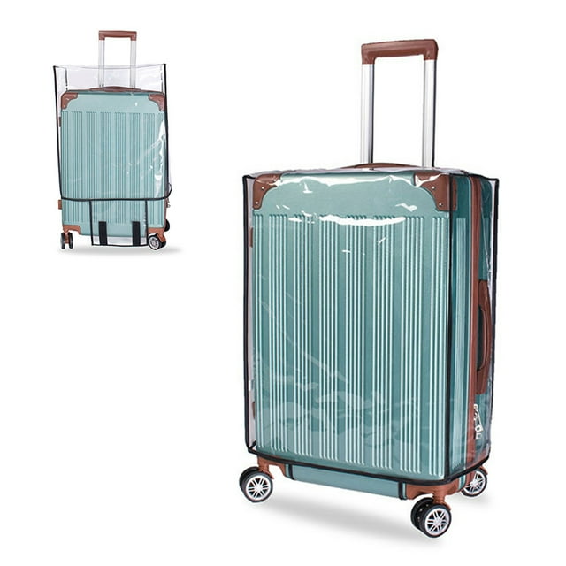 Cubremaletas Cubierta de equipaje de viaje de PVC transparente cubierta protectora de maleta cubiert Tomshoo Cubremaletas