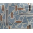 thumbnail image 4 of oneOone Georgette Viscose Fabric Triangle & Line Geometric Print Fabric By Yard 42 Inch Wide, 4 of 4
