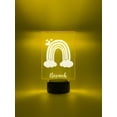thumbnail image 4 of Custom Personalized Name Night Light Up Table Lamp LED Stand Girls Colorful Magical Rainbow Home Room Décor Gift - 16 Color Options & Remote, 4 of 9