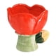 thumbnail image 3 of Cuenco de porcelana con forma de tulipán, ligero, moderno, para almacenamiento y preparación de cocina. Rojo, 3 of 9