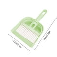 thumbnail image 3 of Ovzne Handheld Dustpan And Brush Set - Gray Plastic Cleaning Tool For Sofa, Tabletop, Bedroom Tent, Compact 19134Cm/7.485.121.57In, 3 of 6