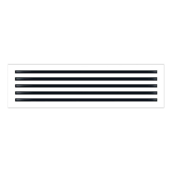 BUILDMART - 36x10 Modern AC Vent Cover - Decorative White Aluminum Air Vent - Standard Linear Slot Diffuser - Heating and Cooling Register Grille for Ceiling, Walls & Floors - Texas Buildmart
