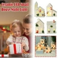 thumbnail image 5 of Ceramic Xmas Village Holiday House Figurine For Tabletop Indoor Festive., 5 of 5