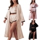 thumbnail image 2 of Camisón Gibobby Lencería Satén Chemise Sexy 3 piezas rosa XL, 2 of 4