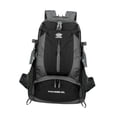 thumbnail image 1 of Mochila de senderismo Mochila de viaje Correa ajustable Mochila de viaje multiusos Mochila de camping para mochileros Deportes al aire libre Negro, 1 of 9