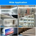 thumbnail image 4 of 16.4ft Under Cabinet LED Lights Strip, 6000K Cold White Light Strip Kit with 10PCS Connector for Kitchen Cabinets, Cupboards, Closets, Stairs, Shelf, Desk, Bed, 4 of 8