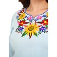 thumbnail image 4 of Vestido Roman Fashion V-PSH-78130-AZUL Bordado Talla Extra Azul 36, 4 of 6