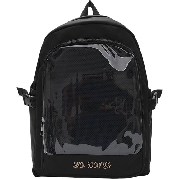 Vbsqjc Black Ita Nylon Backpacks Casual Daily Backpack 1Pc