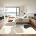 thumbnail image 3 of ODIKA 6'x9' Machine Washable Non-Slip Area Rug, Abstract Beige High Traffic Rug, Beige, 1058023, 3 of 7
