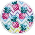 thumbnail image 1 of karymi Round Printed Microfiber Beach Towel Super Lightweight Colorful Bath Towel Sandproof Beach Blanket Beach Mat Multi-Purpose Towel For Travel Swimming Pool Clearance, 1 of 6