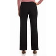 thumbnail image 3 of Rekkuna Women's Comfort Stretch Pull-On Wide Leg Pant with Snap Detail (18, Black), 3 of 5