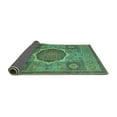 thumbnail image 2 of Ahgly Company Indoor Rectangle Oriental Turquoise Blue Modern Area Rugs, 3' x 5', 2 of 4