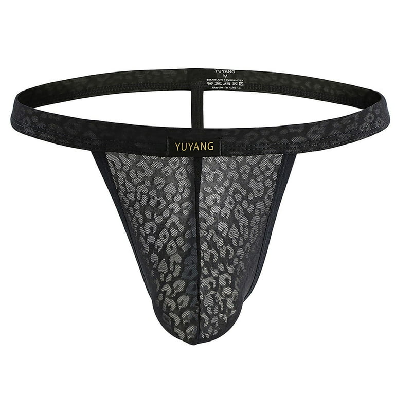 Black Lace G-string for Men, Adjustable, Lined, Comfortable Thong