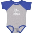 thumbnail image 3 of Inktastic Hold Your Horses in White Boys or Girls Baby Bodysuit, 3 of 5