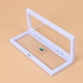 thumbnail image 1 of WHAMVOX 1Set Floating Frame Shadow Box Display Case White Plastic 3D Floating Effect For Home Use, 1 of 7