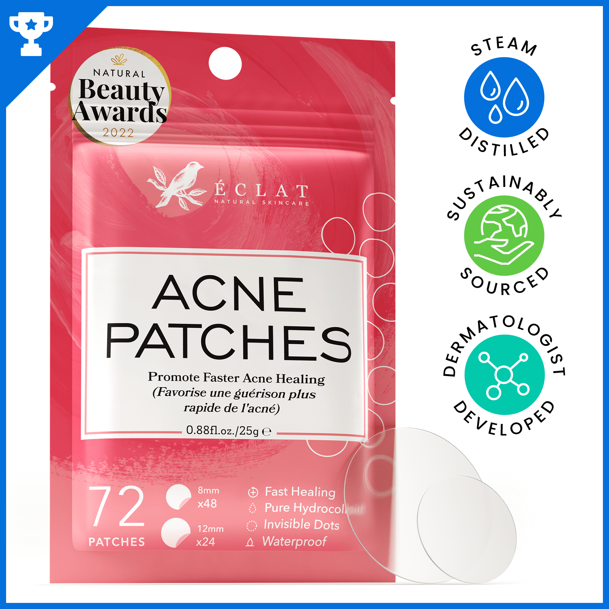 𝗪𝗶𝗻𝗻𝗲𝗿 𝟮𝟬𝟮𝟯* Eclat Acne Pimple Patches, Pure Hydrocolloid Acne ...