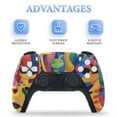 thumbnail image 4 of Skin Sticker for PS5 Slim Standard PS5 Pro Disc Digital Edition Console and Controllers Decals for Playstation 5 (Cute Dinosaur with Sunglasses,PS5 Slim Disc Edition), 4 of 5