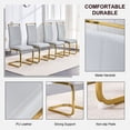 thumbnail image 3 of Sumdeal Modern and Luxury Transparent Dining Table Set 9 Pieces,Modern Transparent Dining Table Set for Dining Room&Kithchen,Modern Table set for Office, 3 of 10
