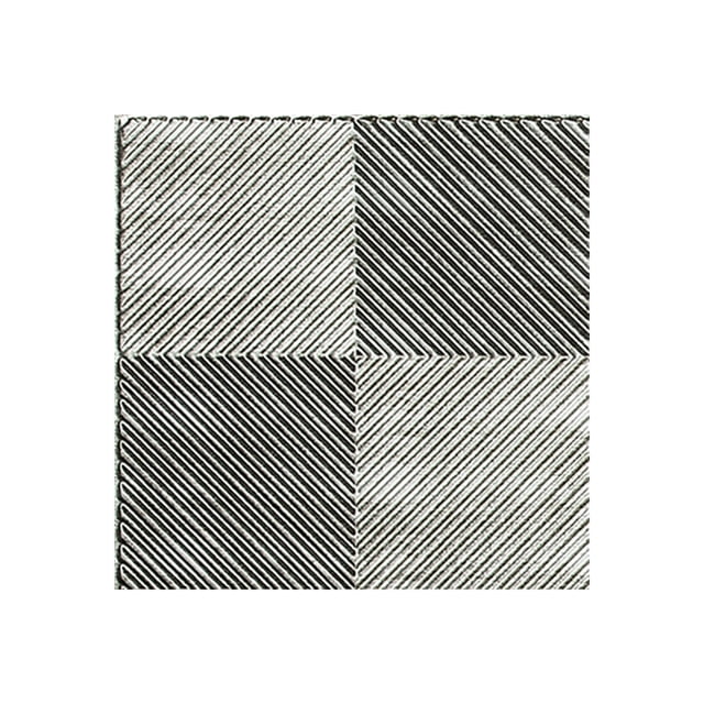 FASÄDE Easy Installation Quattro Crosshatch Silver Wall Panel Sample (12" X 12" Sample)
