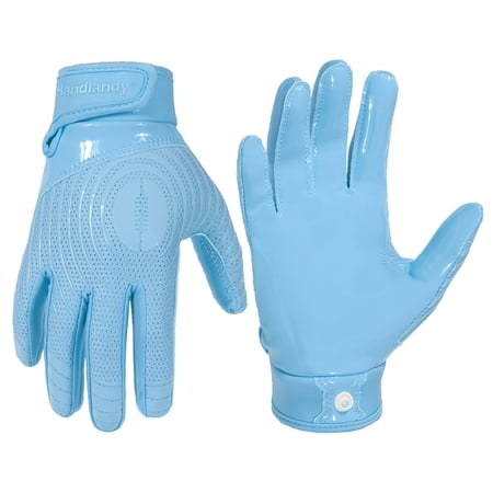 HANDLANDY Youth Football Gloves, Kids Sticky Receiver Gloves,Super Grip Football Glove Best Gift for Boys,Girls