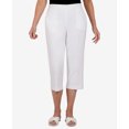 thumbnail image 4 of Alfred Dunner Womens Petite  Embellished Cuff Twill Capri, 4 of 6