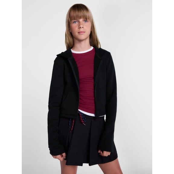Weekend Academy Girls Zip Up Fleece Hoodie, Sizes 4-18